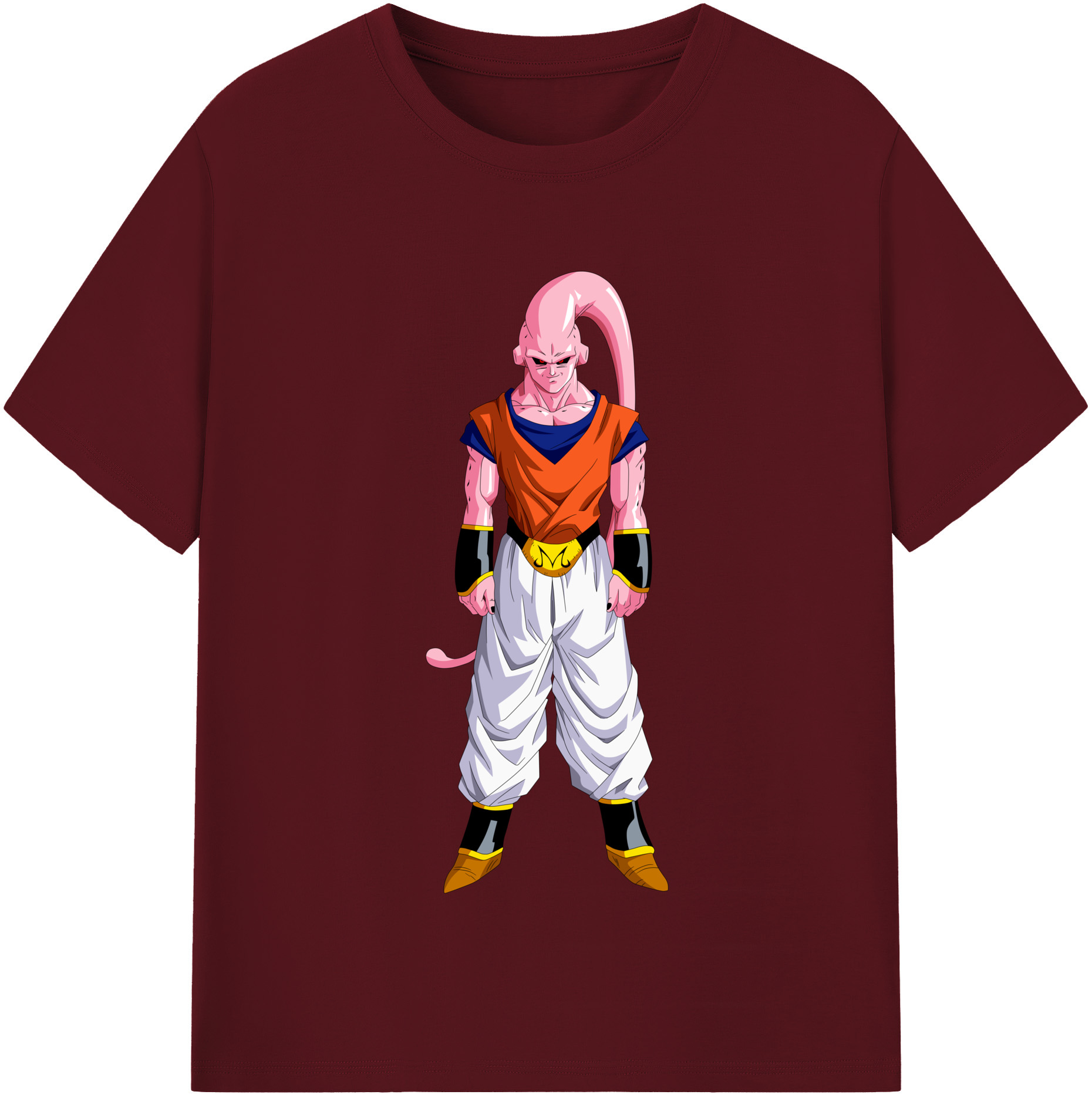 （画像用） ドラゴンボール 魔人ブウ DRAGON BALL Majin Buu 綿100％半袖Tシャツ（フロントプリント）